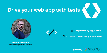 Driving your website app with tests